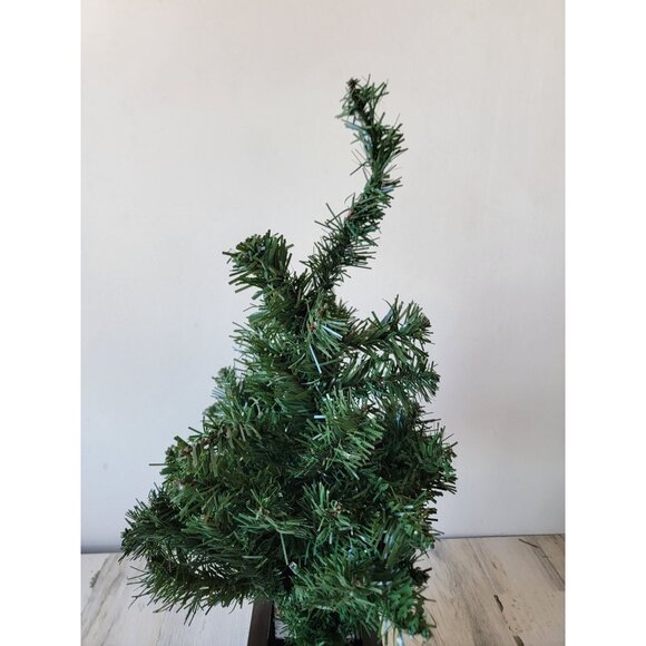 Tree AS IS scenic base tabletop pine home decor figure unique - Picture 2 of 10